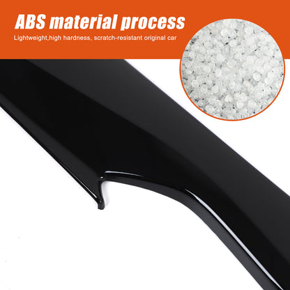 Glossy Piano Black ABS Interior Door Anti-Kick Panel Trim For Corvette C8 2020+ 9