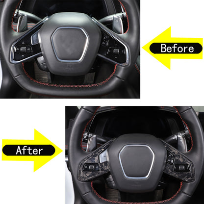 Forged Real Carbon Fiber Full Interior Set Cover Trim Kit For Corvette C8 20-25 - Variants 31-35 15