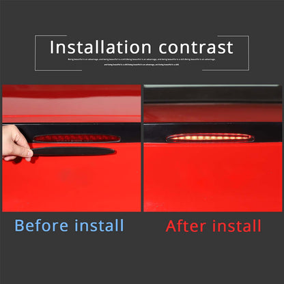 Smoked Black Front Headlight & Rear Tail Light Cover Trim For Corvette C6 05-13 74