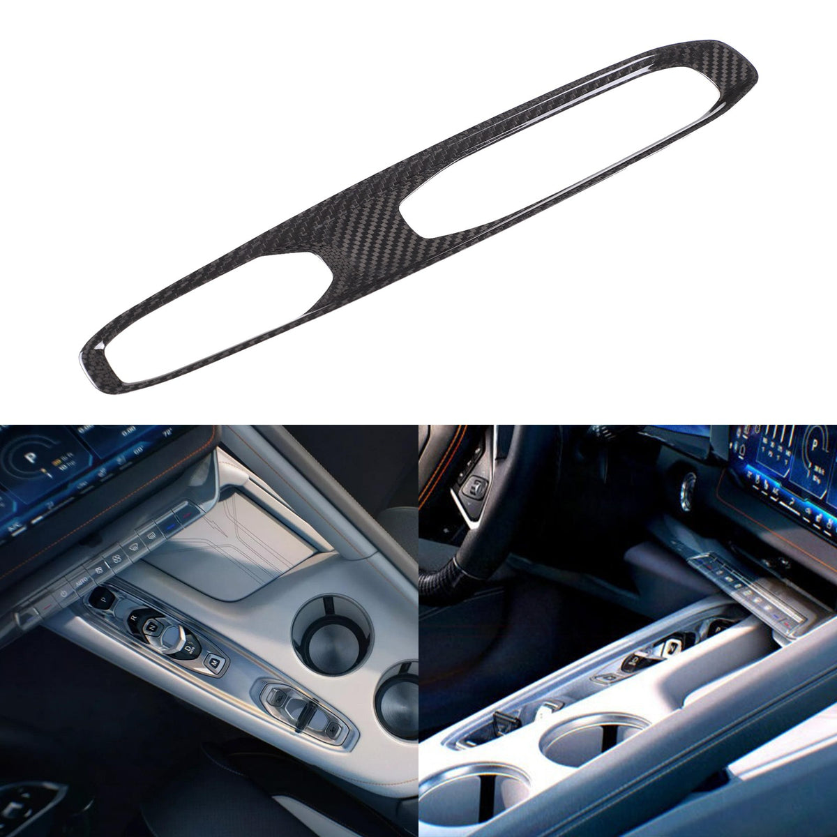 Real Dry Carbon Fiber Interior Center Trim For Corvette C8 2026+ Stingray ZR1 2