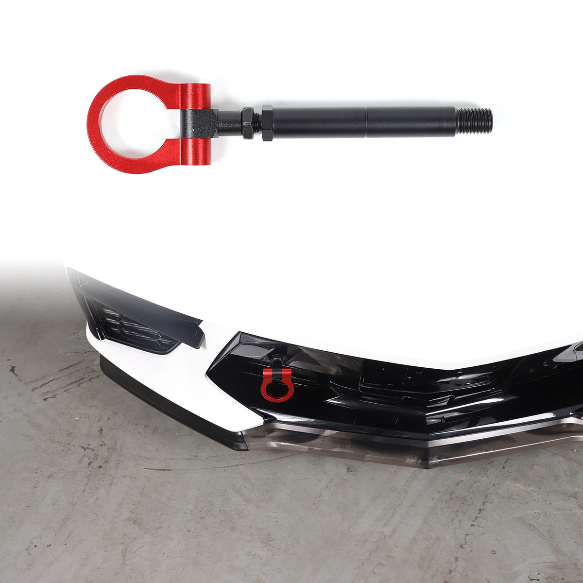 Red Aluminum Front & Rear Track Racing Tow Hook Trailer For Corvette C8 2020+ US 6