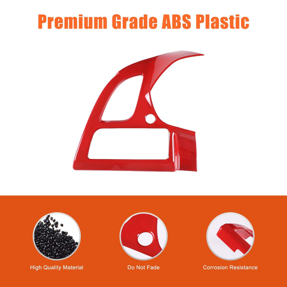 Sport Red ABS Center Console Air Vent Trim Kit For Corvette C7 2014-2019 21