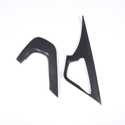 Real Dry Carbon Fiber Interior Center Full Trim Set Kit For Corvette C7 2014-19 44