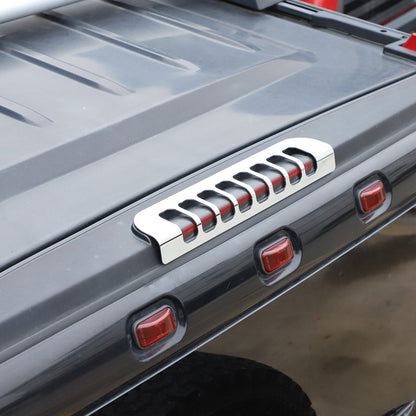 Silver Alloy 3rd High Mount Brake Light Trim Cover For Hummer H2 2003-2009 5