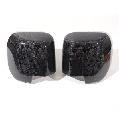 Honeycomb Carbon fiber Side Rear Mirror Cover Caps Trim For LR Defender 2020-24 6