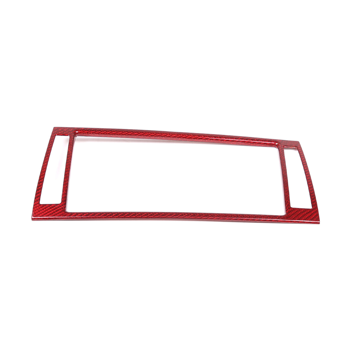 Red Carbon Fiber Dashboard Navigation Cover Trim for For Jaguar F-TYPE 13-18 12