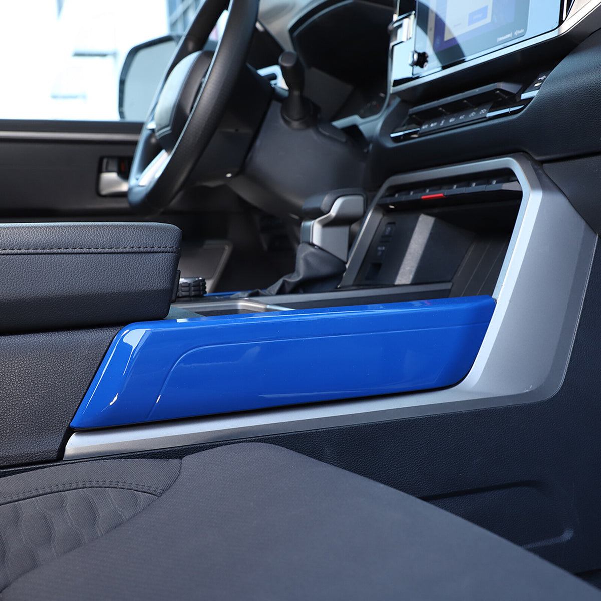 ABS Blue Car Center Panel Trim Interior Accessories For Toyota Tundra 2022-2026 - Variants 11-14 8
