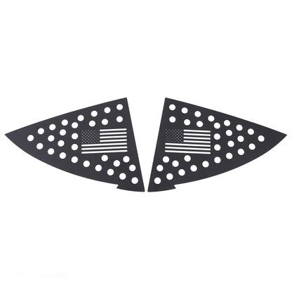 Honeycomb Exterior Rear Quarter Door Window Pillar Trim For Tesla Model Y 5