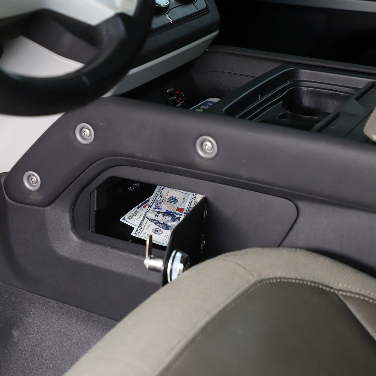Aluminum Alloy Center Console Lower Safe Box For LR Defender L663 2020-2024 9
