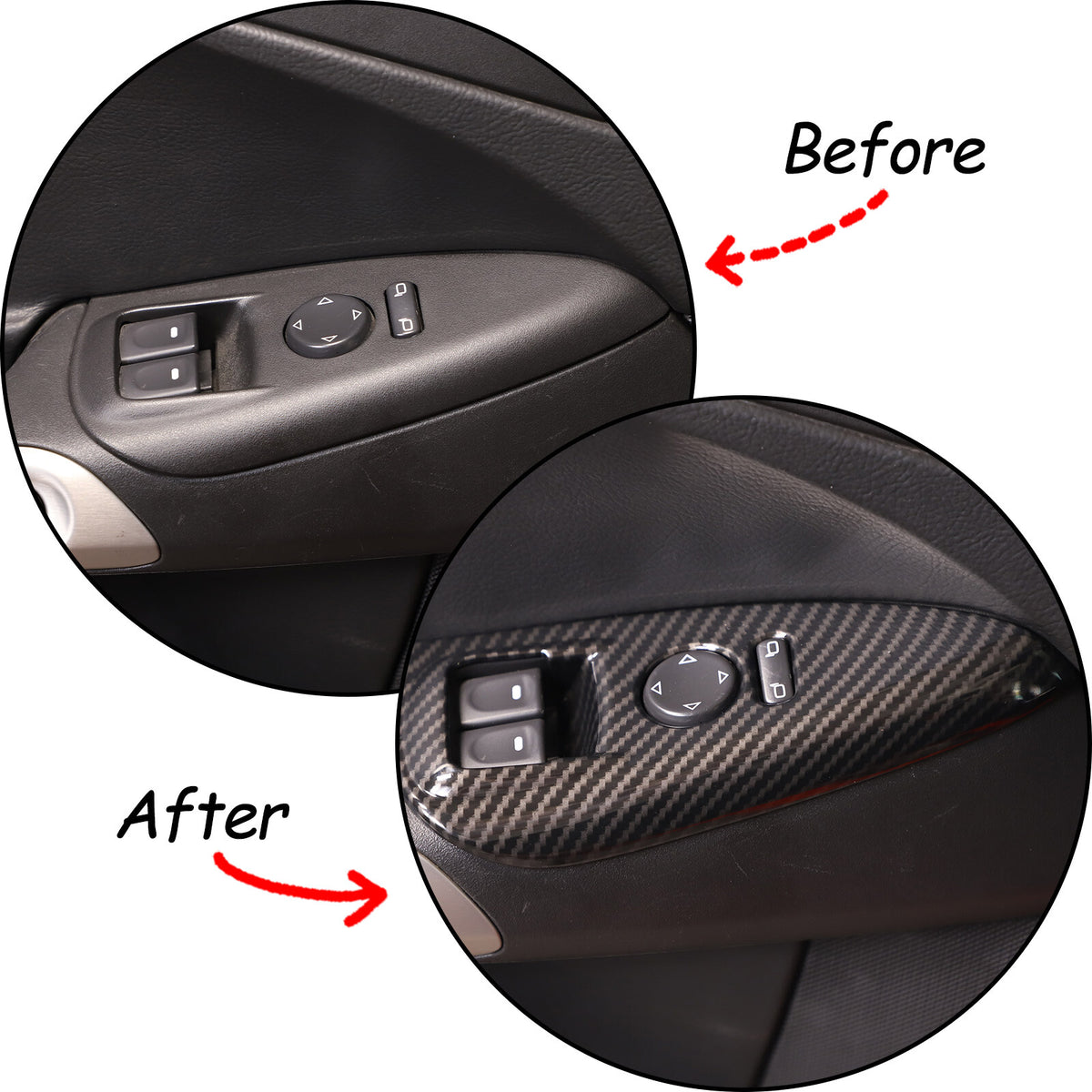 ABS Carbon Fiber Interior Decor Accessories Cover Trim For Corvette C6 2005-13 91