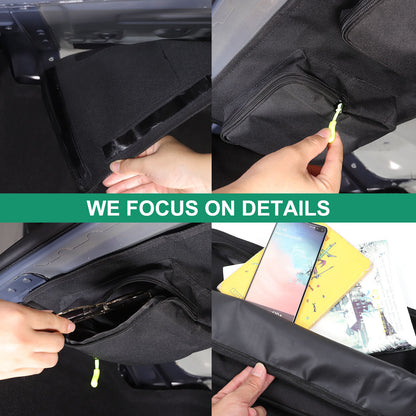 Black Rear Trunk Hanging Storage Bag Organizer For BMW 7 Series G70 i7 2023-25 16