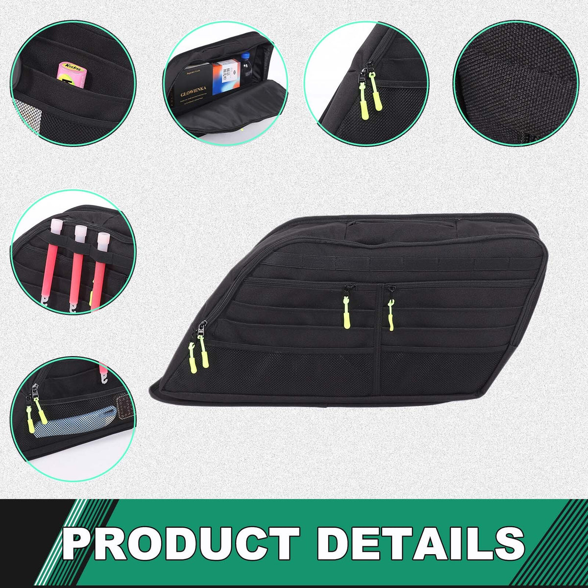 Rear Trunk Side Storage Bag Pockets Organizer For Range Rover Vogue L405 2018-22 17