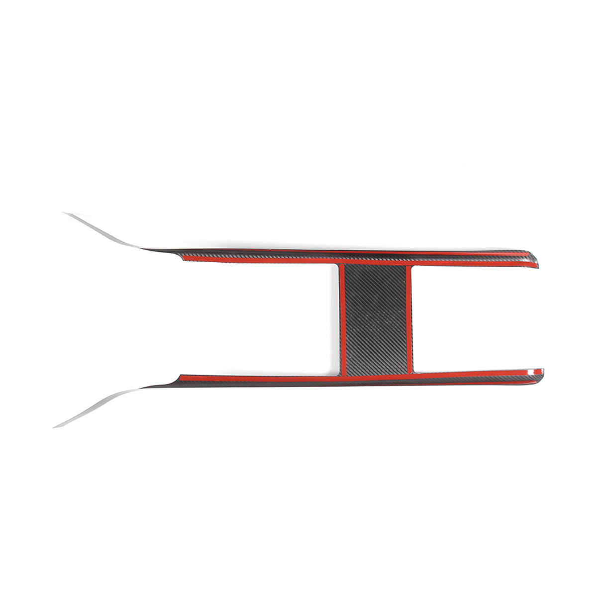 Real Dry Carbon Fiber Center Console Interior Trim Cover For Tesla Model S 23+ 16