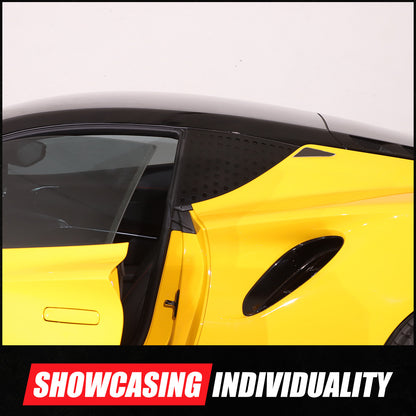 Alloy Exterior Rear Quarter Window Pillar Cover Trim For Lotus EMIRA 2021-2025 8