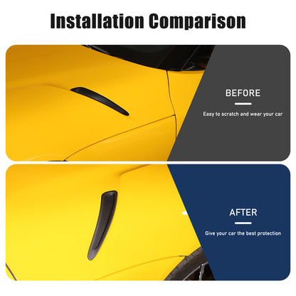 Matte Real Carbon Fiber Side Air Vent Trim Cover Fits Toyota Supra A90 2019-2024 14