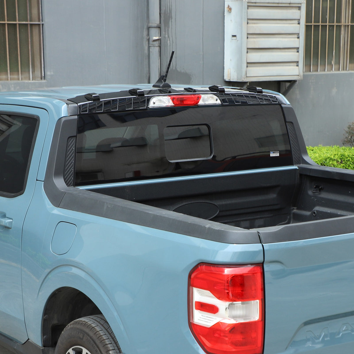 Glossy Piano Black ABS Rear Roof Spoiler Trim For Ford Maverick 2022+ US 21