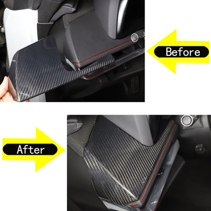 Real Dry Carbon Fiber Driver Side Air Vent Upper Trim For Corvette C8 20-25 2