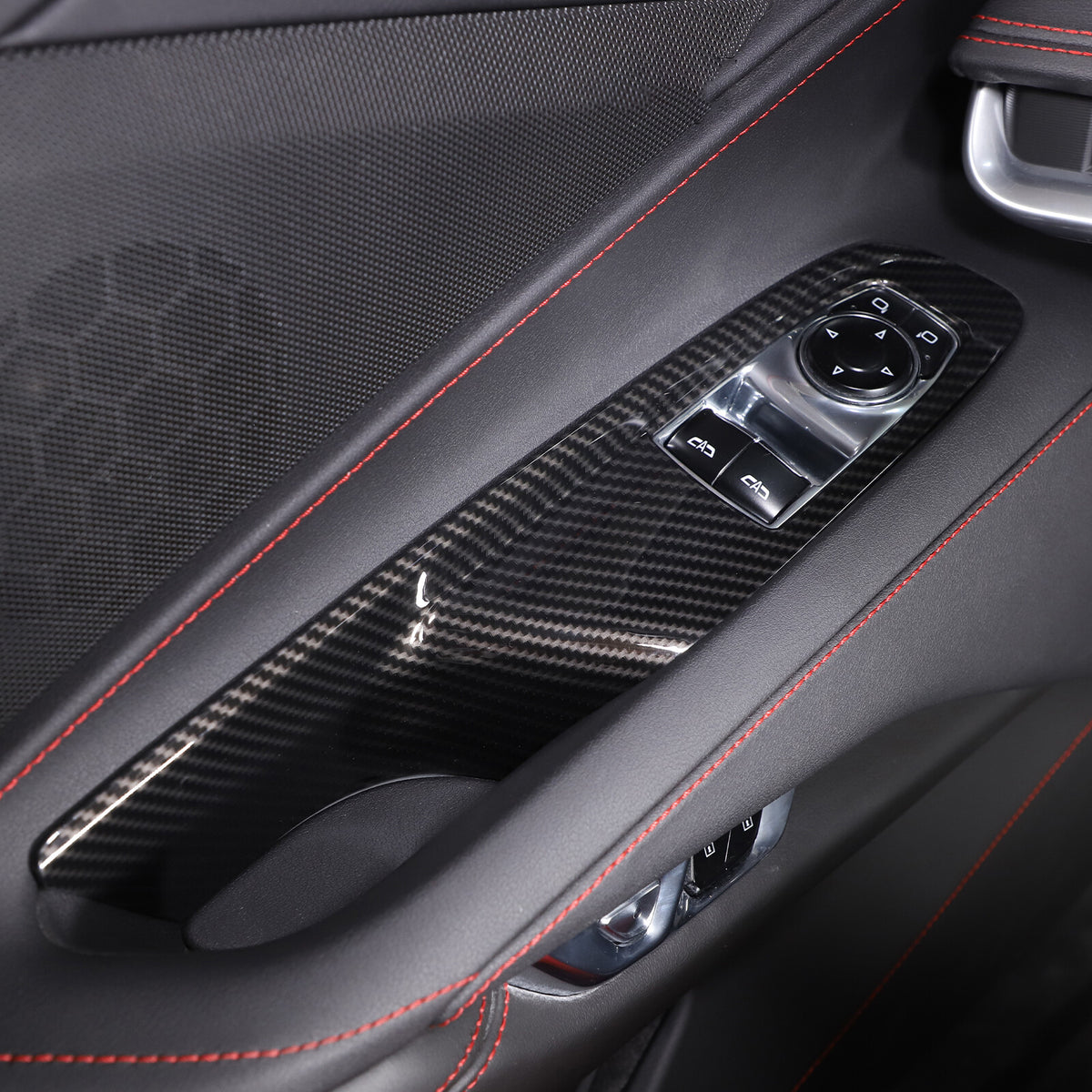 Carbon Fiber ABS Interior Full Decor Cover Trim Kit For Corvette C8 2020-2025 - Styles 1-5 12