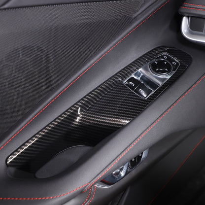 Carbon Fiber ABS Interior Full Decor Cover Trim Kit For Corvette C8 2020-2025 - Styles 1-5 12