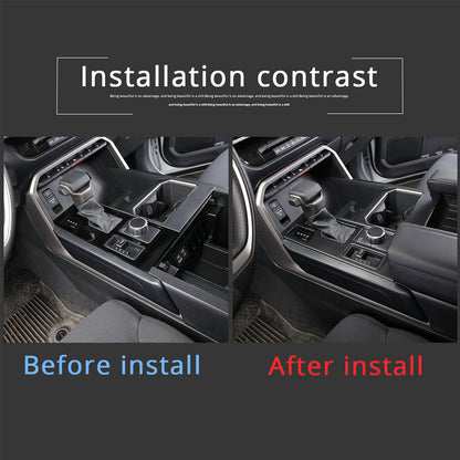 Matte Black ABS Interior Decoration Cover Trim Kit For Toyota Tundra 2022-26 US - Variants 16-20 37