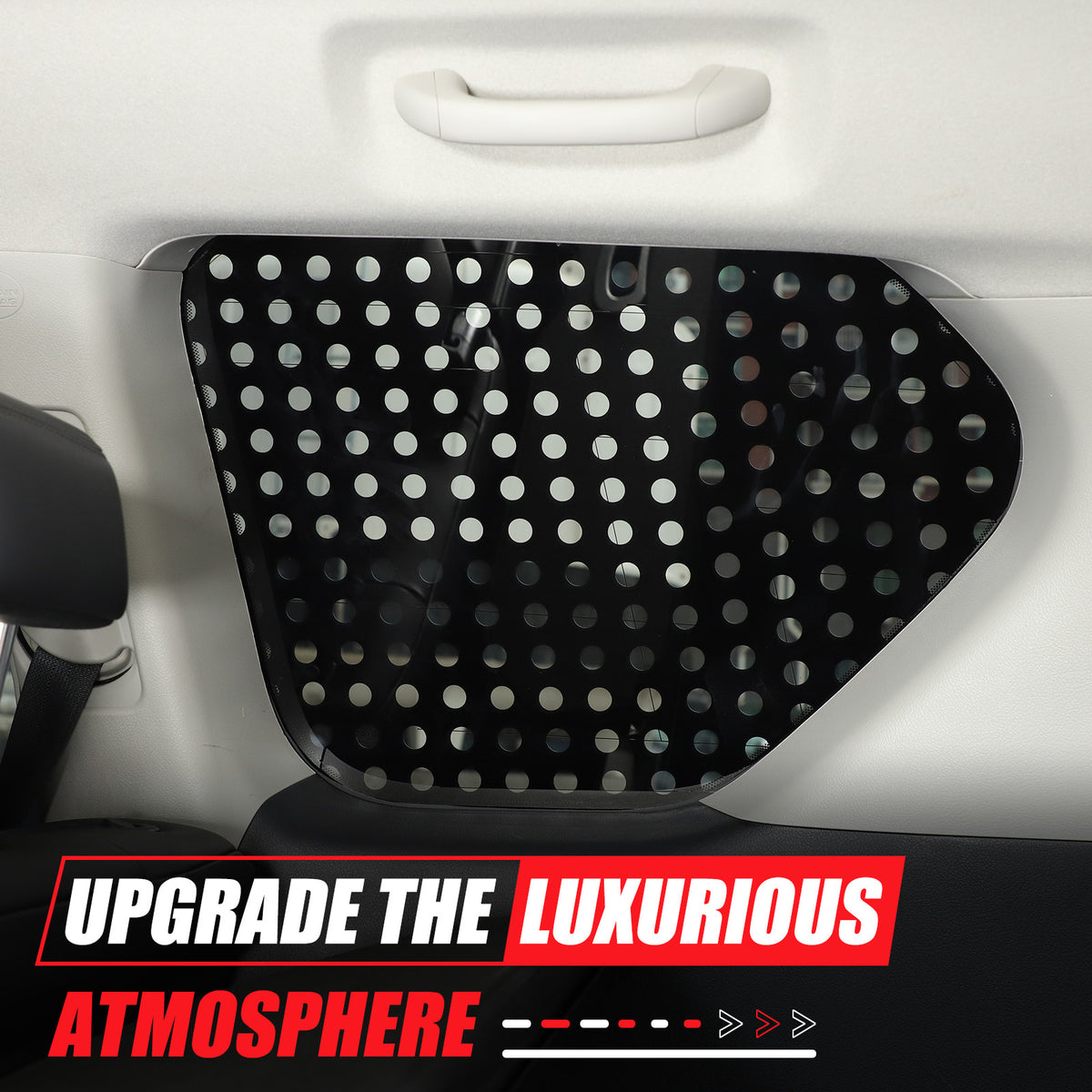 Exterior Rear Quarter Door Window Pillar Cover For Toyota Land Cruiser Prado 10+ 12