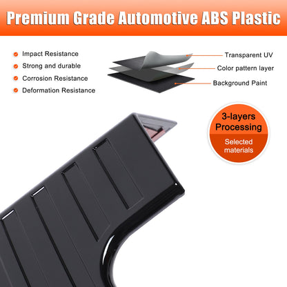 Mesh Piano Black ABS Taillight Protection Trim For LR Defender L663 2020-2025 8