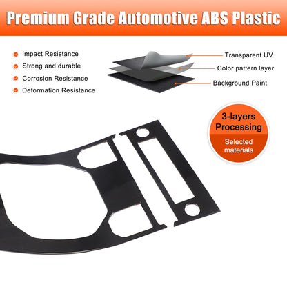 Glossy Piano Black Center Console Panel Trim For Land Rover Evoque L538 2012-18 22