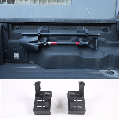 Black Steel Cargo Box Side Rail Tool Mounting Bracket For Ford Maverick 2022 4