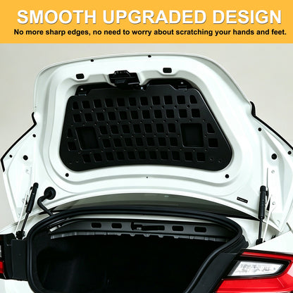 Aluminum Trunk Lid Hanging Bag Rack Molle Panel For Toyota Subaru BRZ 2022+ 16