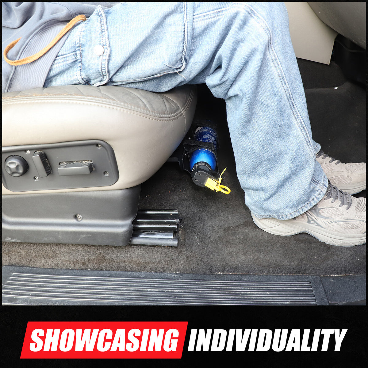 Black Alloy Passenger Seat Fire Extinguisher Bracket For Hummer H2 2003-2009 US 17