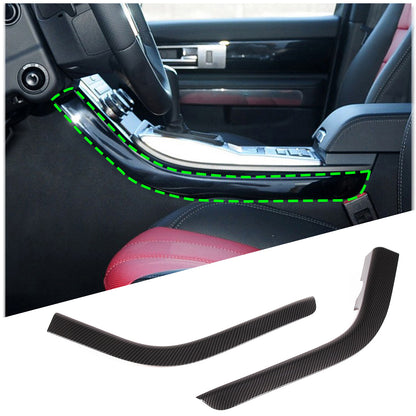 ABS Carbon Fiber Center Gear Shift Side Trim For Range Rover Sport 2010-13 3