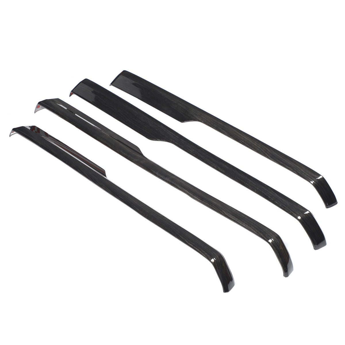 Black Wood Grain ABS Door Armrest Lower Trim For Toyota Tundra 2014‑2020 17
