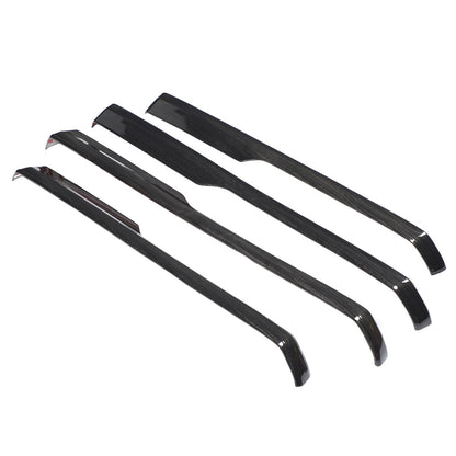 Black Wood Grain ABS Door Armrest Lower Trim For Toyota Tundra 2014‑2020 17