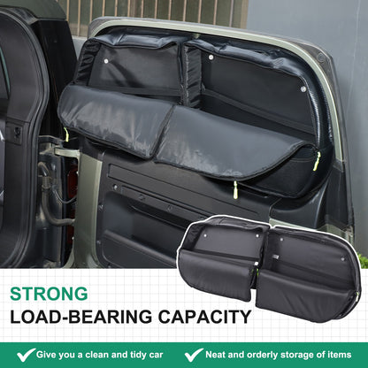 Carbon Pattern Tailgate Window Storage Bag For Land Rover Defender L663 2020+ 22