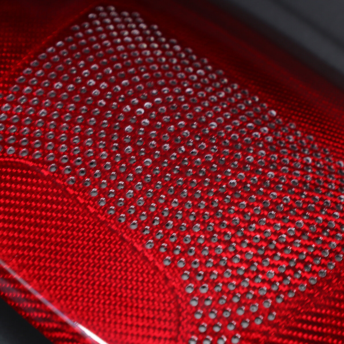 Red Real Carbon Rear Speaker Cover For Corvette C8 C8 Convertible 2LT 3LT 20-26 6