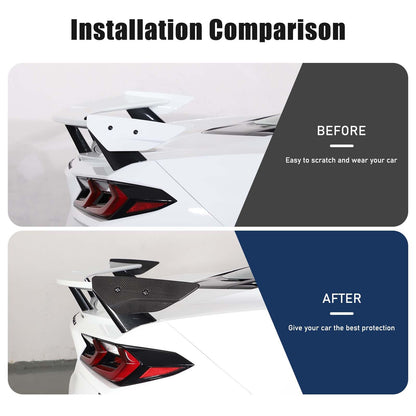 Real Carbon Fiber Replacement Rear Tail Trunk Lid Cover For Corvette C8 20+ US 6