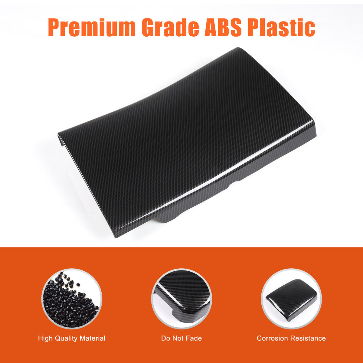 ABS Carbon Fiber Co-pilot Storage Glove Box Cover Trim For C8 Corvette 20-26 US 22
