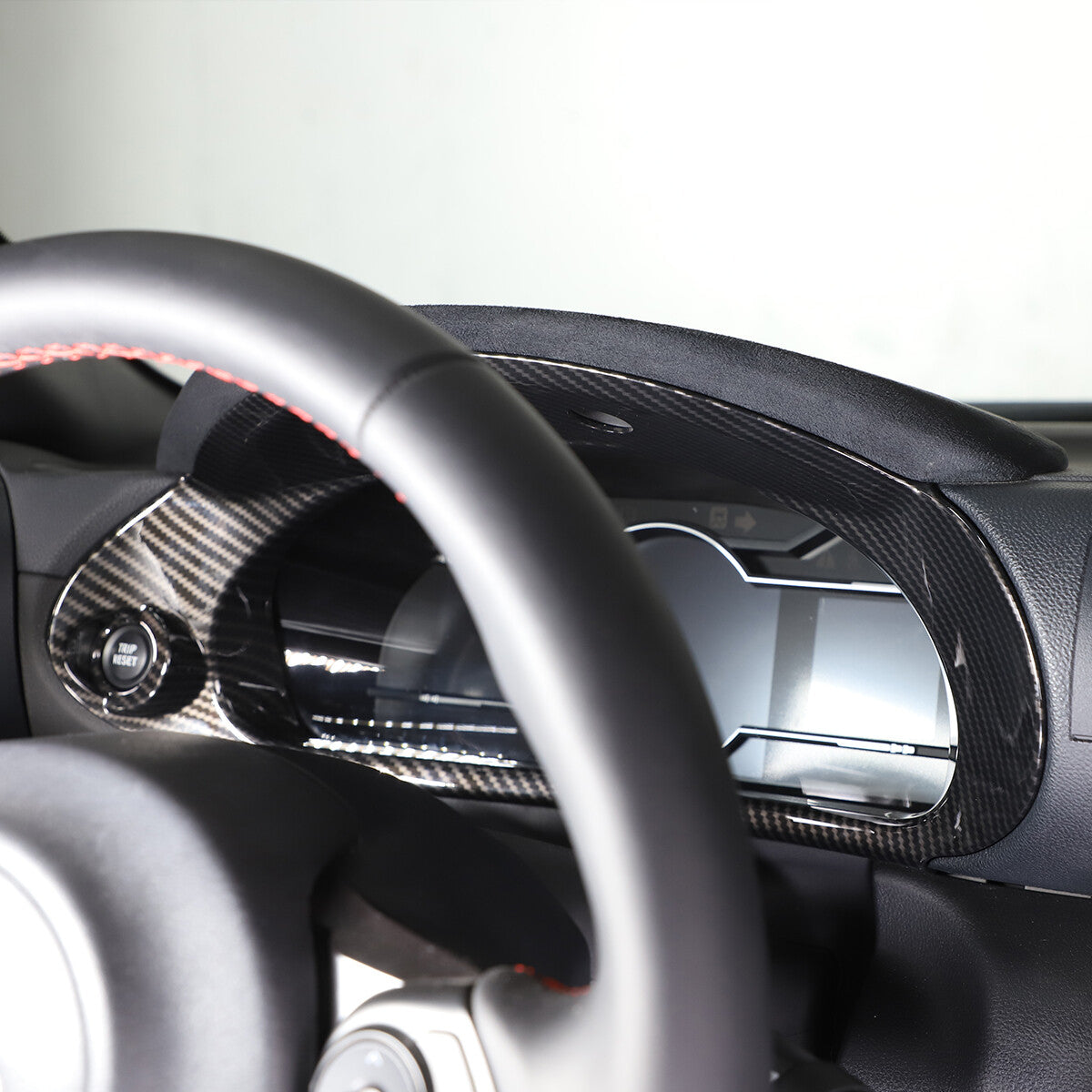 Carbon Fiber ABS Dashboard frame Trim cover Fit for GR86 Subaru BRZ 2022-23 6