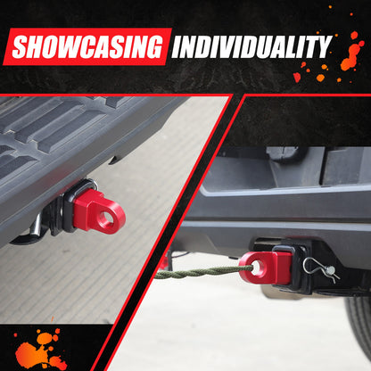 Red Aluminum Alloy Trailer Mount Receiver Hitch Tow Hook For Toyota Tundra 2022+ 5