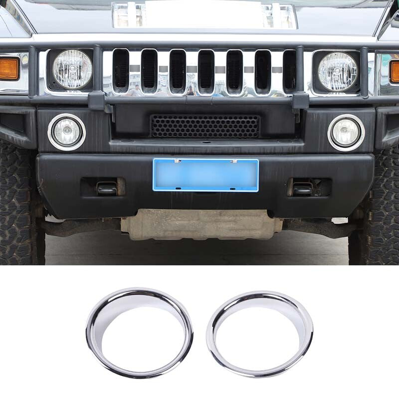 Silver Chrome Exterior Door Handle Mirror Hood Vent Trim Kit For Hummer H2 03-09 1