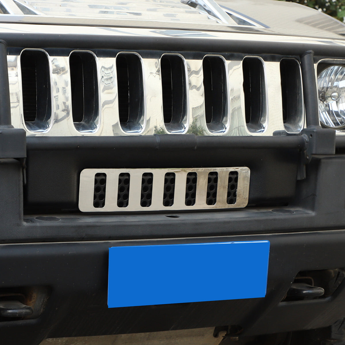 Chrome Steel Exterior Rocker Panel Trim Hood Deck Vent Set For Hummer H2 03-09 29