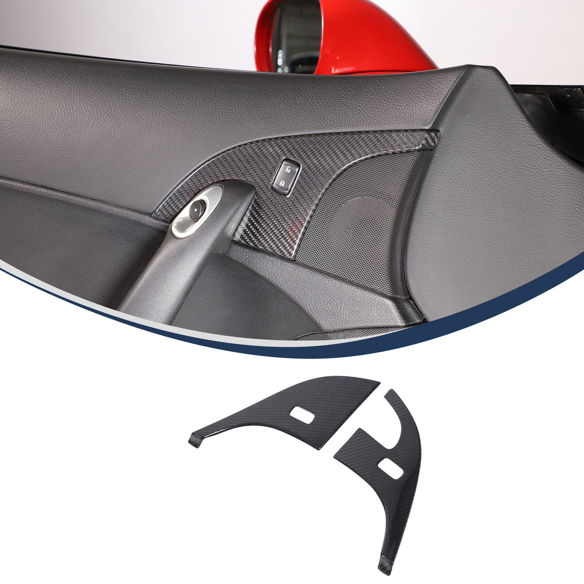 Real Dry Carbon Fiber Full Interior Set Decor Trim Kit for Corvette C6 2005-13 - Styles 1-5 40