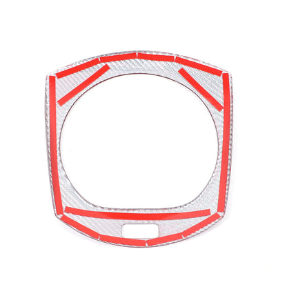 Red Real Carbon Fiber Center Gear Panel Cover Trim For mazda MX5 MX-5 Miata 16+ 6
