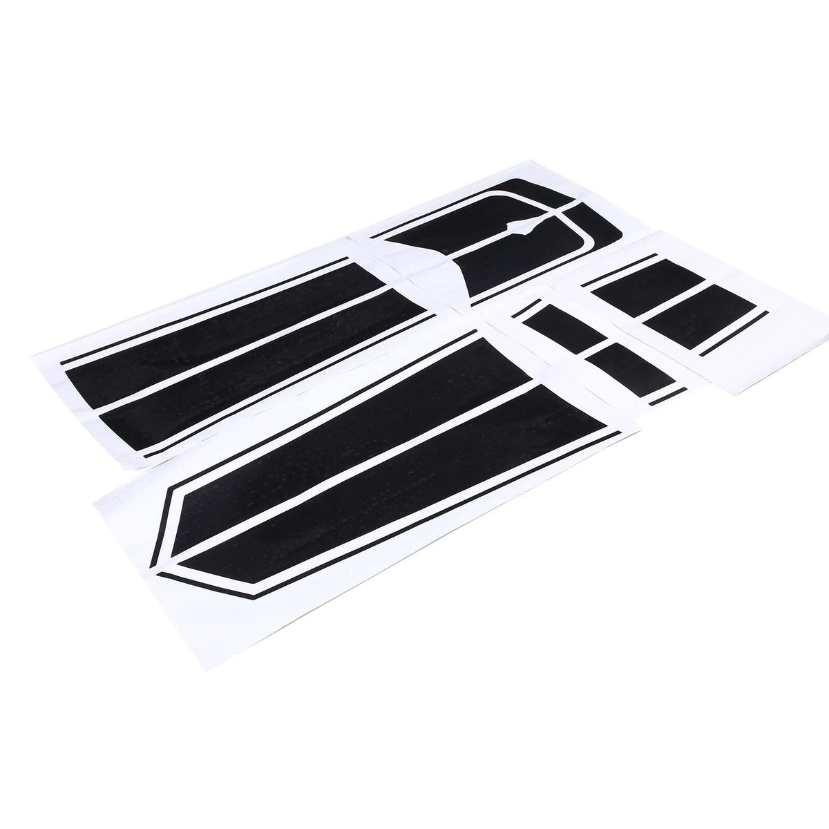 Black Racing Stripe Overlay Graphic Decal Flat Vinyl Fit For Corvette C8 2020-26 10