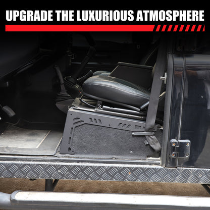 Black Seat Box Corner Carpet Mat Protector For Land Rover Defender L316 2004-18 15