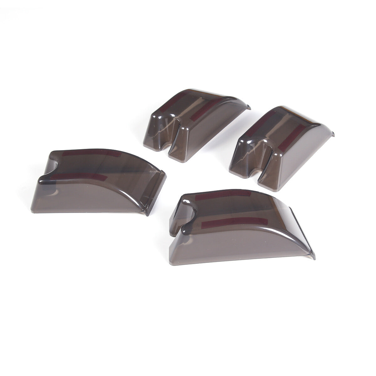 Smoked Blackout Tail Light Roof Light Marker Trim Set For Hummer H2 2003-09 5