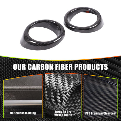 Real Carbon Fiber Front Fog Light Bezel Trim For Infiniti G Series 2010-2013 12