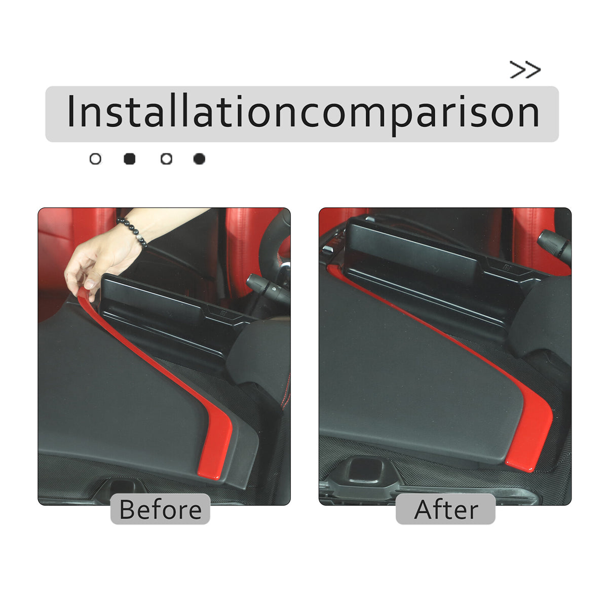 Red Full Interior Set Dash Panel Decor Cover Trim Kit For Corvette C8 2020-25 - Variants 11-15 28