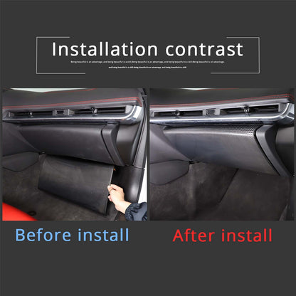 Real Carbon Fiber Interior Trim Cover For C8 Corvette Stingray Z51 Z06 Z07 20-25 78