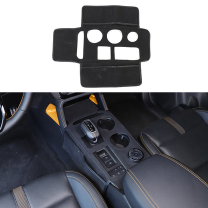 Suede Cloth Center Console Gear Shift Trim Cover For Ford Ranger T9 2023+ 2